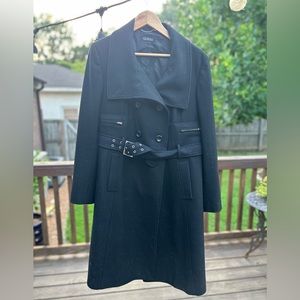 Guess Black Trench Peacoat XL